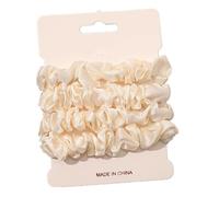Set di 4 elastici per capelli in raso, per donne e ragazze, accessori per capelli, materiale di alta qualità, design antiscivolo, senza dolore, senza danni (E)