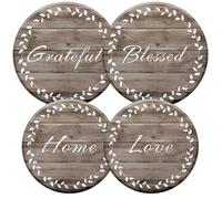 Set di 4 eleganti coperture per bruciatori per accessori della gamma, gratitudini per piano cottura in legno, copertura in metallo per ampliare lo spazio del piano cottura, coperture per fornelli
