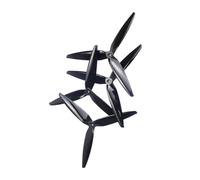 Set di 4 eliche CW CCW 7040 da 7 pollici a 3 pale 7X4X3 PC da 7 pollici FPV, compatibili con i modelli FPV RC e le eliche for droni a lungo raggio MAK4(7040 Black - 4PCS)