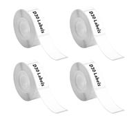 Set di 4 etichette Nelko P21 14 x 40 mm, etichette termiche per stampante di etichette e etichette Printer, 160 etichette per rotolo, compatibili con stampanti Nelko, adatte anche per