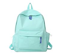 Set di 4 etichette per bagagli per studenti maschi e femmine borsa per il tempo libero Campus cinque pezzi borsa giovanile semplice grande capacità borsa scuola porta carte portafoglio pelle, verde