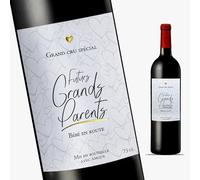 Set di 4 etichette per bottiglia di vino per annuncio di gravidanza, per futuri nonni, grande annuncio di nascita, nonna, nonna, nonna, nonna, nonna, nonna