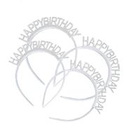 Set di 4 fasce per capelli con strass, per ragazze e donne, eleganti accessori e decorazioni per feste di compleanno, design elegante con strass, taglia unica
