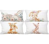 Set di 4 Federe Cuscini 60x80 Retro Cuscini da Esterno Morbido Rettangolare Federa Cuscino Animale Disegno a Fantasia Cushion Covers per Decorativi Divano Soggiorno Estate Esterno Giardino 825-1l