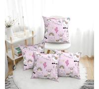Set di 4 federe decorative quadrate da 30,5 x 30,5 cm, motivo "No Drama Llama", per divano, letto, soggiorno, decorazione della casa, morbide, per divano e camera da letto