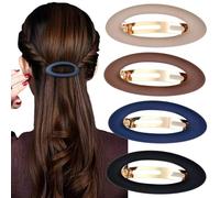 Set di 4 fermagli per capelli da donna, per capelli spessi, automatici, grandi, classici opachi, per donne e ragazze