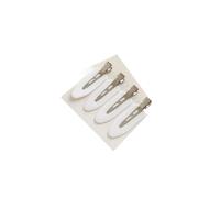 Set di 4 fermagli per capelli senza cuciture, senza cuciture, per trucco e lavaggio del viso, per donne e ragazze (bianco-J1)