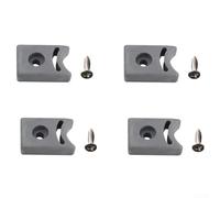 Set di 4 fermi in gomma per porta della doccia, con viti, accessori per porta superiore e inferiore, per controllo della posizione delle porte scorrevoli