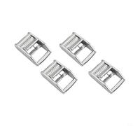 Set di 4 fibbie a camma in acciaio inox 304 per fettuccia da 25 mm, ideali per carico sul tetto e altro ancora