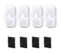 Set di 4 filtri di ricambio per fontana automatica per animali domestici, fonte d'acqua per gatti, dispenser di acqua per animali domestici, spugna