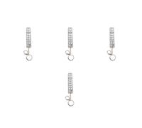 Set di 4 flaconi di profumo con strass e portachiavi: dispenser spray di