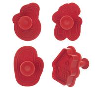 Set di 4 formine per biscotti natalizi.