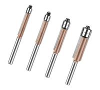 Set di 4 frese a LED per boccole avanzate, con punta in cementite, divisioni di fresatura per la replica dei contorni in progetti di lavorazione del legno