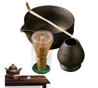 Set di 4 fruste in porcellanato, materiale di lunga durata, include per frusta con supporto a gabbia per beccuccio, per mescolare, kit completo per la tradizionale