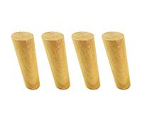 Set di 4 gambe affusolate in legno massello di quercia, 30 cm, perfette per tavolini da caffè, armadi, scrivanie fai da te, con accessori di montaggio, eleganti gambe di ricambio