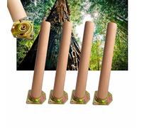 Set di 4 gambe affusolate in legno massiccio per mobili da tavolo con piastra di montaggio e viti per il restauro di mobili da tavolo e cassettiere