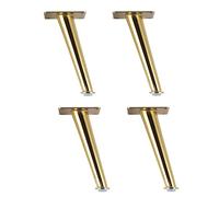 Set di 4 gambe affusolate in metallo galzato, 15-30 cm, eleganti piedini in ferro per mobili per armadi, cassettiere e decorazioni per la casa, aggiornamento moderno per il tuo spazio abitativo