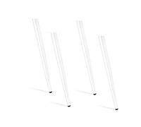 Set di 4 gambe da tavolo in stile industriale di altezza regolabile per tavolini, panchine, sedie e costruttori, piedi di protezione bianca da 40 cm, perfetti per l'arredamento della casa Made in
