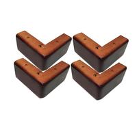 Set di 4 gambe in legno per divano, 8 cm, L-Sd, piedini di ricambio per divani, comò e tavoli, elevazione in pelliccia, migliora l'arredamento della tua casa