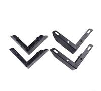 Set di 4 gambe per mobili in metallo per una maggiore capacità di carico su tavoli e divani, colore nero