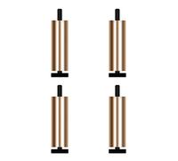 Set di 4 gambe regolabili in metallo per divano, filettatura M6/M8, piedini rotondi di ricambio per divani, sedie, letti, altezza 15 cm, eleganti accessori per mobili con finitura dorata.