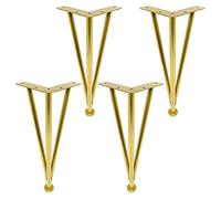 Set di 4 gambe regolabili per mobili, colore nero, 15 cm, gambe di ricambio per tavolino da caffè, divano, tavolo da pranzo, armadio, scrivania, mobili fai da te.