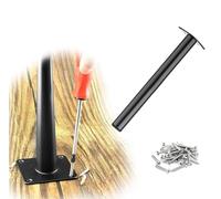 Set Di 4 Gambe Regolabili Per Tavolo E Mobile, Piedini In Acciaio Inossidabile 40 Cm, Altezza Regolabile 0-15 Mm, Carico 160 Kg, Antiscivolo, Per Scrivania/Armadio/Cucina(Black,40 cm)
