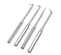 Set di 4 ganci e grimaldelli, per rimozione di guarnizioni e guarnizioni in alluminio, kit di estrattori