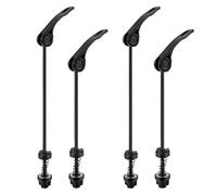 Set di 4 ganci rapidi per bicicletta, per ruota anteriore e posteriore, sgancio rapido, universale per MTB, bici da corsa, trekking, City bike, versione robusta in alluminio