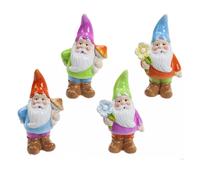 Mini Giardino Gnomi Set Di 4 - Pianta da Giardino Vaso Prato Ornamento