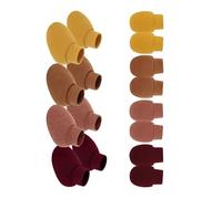 Set di 4 guanti e calzini traspiranti in morbido cotone anti graffio per neonati e neonati copri mani in cotone delicato per neonati e neonati, Set 1, Taglia unica