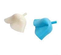 Set di 4 imbuto in silicone a forma di rosa, per salse di olio, liquidi, resistente alle fuoriuscite, lavabile in lavastoviglie, flessibile, per peso piuma, 8,9 x 8,9 cm