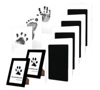 Set di 4 impronte di zampe per cani e gatti - Set di impronte per bambini | Set di impronte di zampe di gatto | Set di souvenir per impronta manuale e impronta dei piedi del bambino, cornice per foto