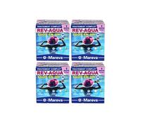 Set di 4 kit di trattamento completo Rev-Aqua MAREVA per piscine da 18 a 30 m3 - 4 mesi