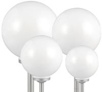 Set 4 Lampade Solari Kugelleuchte da Esterno Bianco LED IP44 con Picchetto