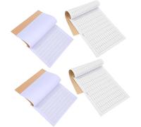 Set di 4 libri contabili - Quaderni a righe di entrate e uscite per piccole imprese e finanze personali gestione dell'inventario, verticale e fronte-retro orizzontale bello e professionale