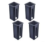 Set di 4 manicotti quadrati per una maggiore compatibilità con accessori per attrezzature fitness (E)