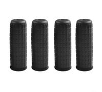 Set di 4 maniglie di ricambio in gomma per carriola, resistenti alle intemperie e antiscivolo, design con scanalatura per una presa sicura, adatte a tubi di diametro interno standard da 30 mm (114 x