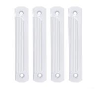 Set di 4 maniglie per porte scorrevoli in lega di alluminio, progettate per l'installazione di armadi e balconi, con comoda impugnatura (bianco)