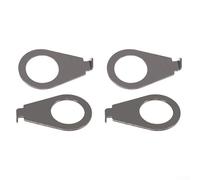 Set di 4 manopole per chitarra, indicatori di posizione in metallo, compatibili con chitarre elettriche Gibson LP, adatte a me (nero chiaro)