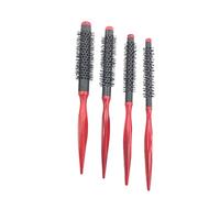 Set di 4 mini mini spazzola per capelli tonda setole in nylon resistente al calore, asciuga capelli brushing styling rullo spazzola per capelli 10 mm/12 mm/15 mm/25 mm durevole e utileprofessione