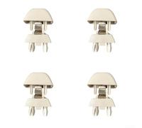 Set di 4 morsetti fissi per visiera parasole Passat, Polo, Skoda con numero OEM 6R0857561, pezzo di ricambio (beige)