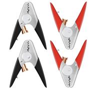 Set di 4 morsetti per cavi jumper resistenti, per auto, barca, camper, pannelli solari e recinzioni elettriche, perfetti per avviamento, ricarica o funzionamento della batteria dell'auto
