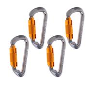 Set di 4 moschettoni a clip Twist Lock 25KN multiuso per amaca per discesa in