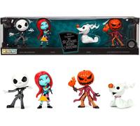 Set Di 4 Nanofigure Metalliche Di Nightmare Before Christmas 4Cm