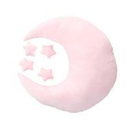 Set di 4 oggetti di scena per fotografia neonato Cuscino a mezzaluna e oggetti di scena per fotografia a stelle per oggetti di scena per baby studio (Rosa)