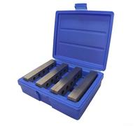 Set di 4 paia di calibri paralleli in acciaio temprato da 15,2 cm con acciaio legato rettificato per applicazioni di layout, calibrazione e impostazione con fori