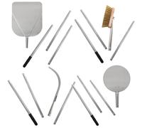 Set di 4 pale per pizza in acciaio inox con manico smontabile