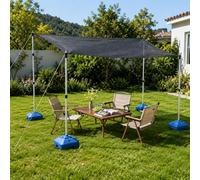 Set di 4 pali portatili per tende da sole, regolabili, resistenti, per cortili, giardini, gambe forti per tende da sole per uso esterno