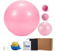 Set di 4 palline da ginnastica, composto da una grande palla da pilates da 23 cm, una palla da massaggio e una palla per riccio, una palla da yoga sicura con pompa per gravidanza, fisioterapia